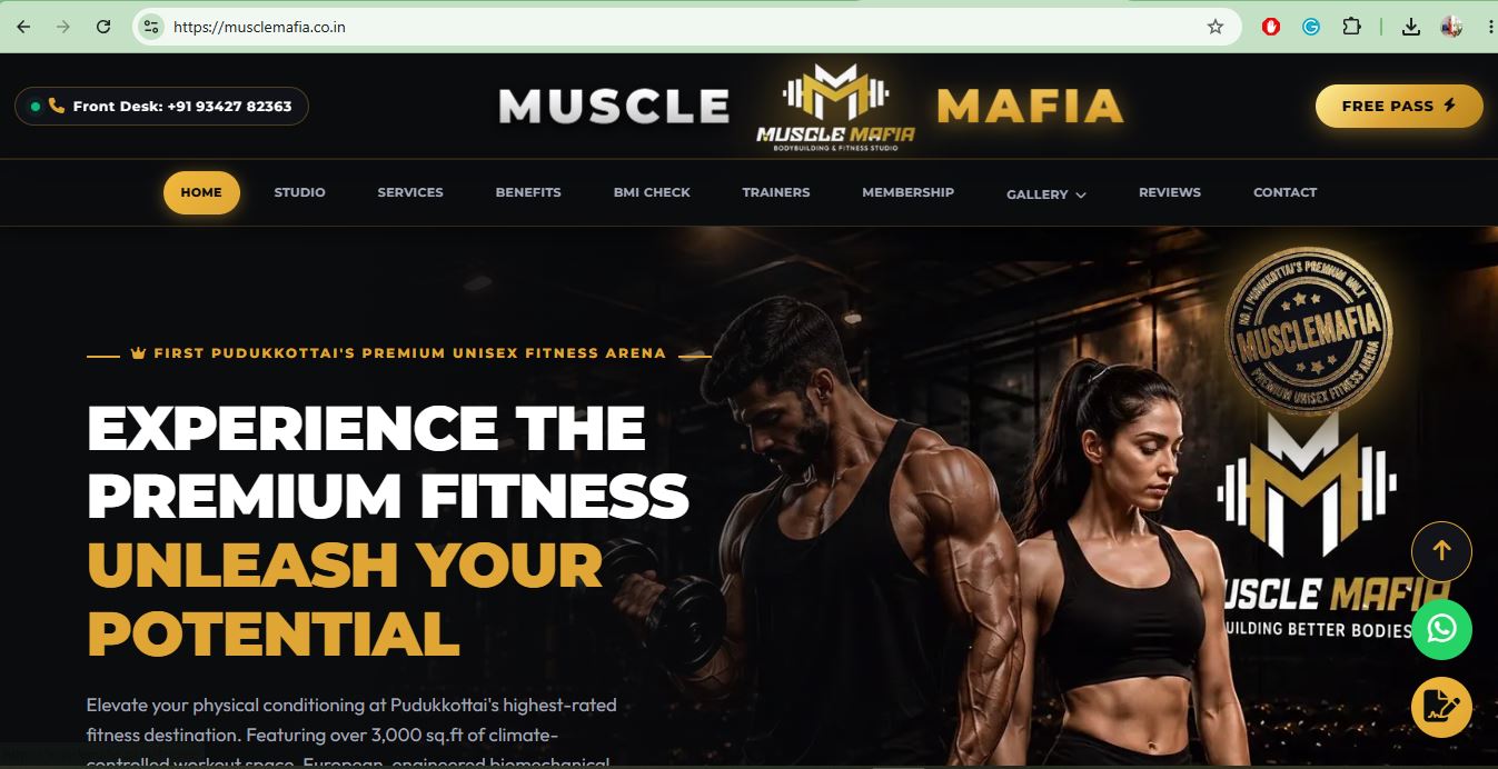 MUSCLE MAFIA BODY BUILDING & FITNESS STUDIO